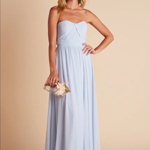 Birdy Grey Grace Convertible Dress XS Chiffon Ice Blue